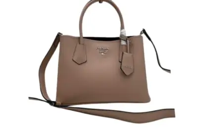 Prada Saffiano Cuir Medium Bag Cammeo