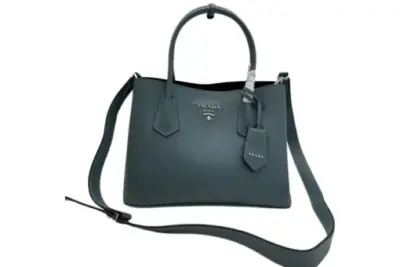 Prada Saffiano Cuir Medium Bag Olive Green