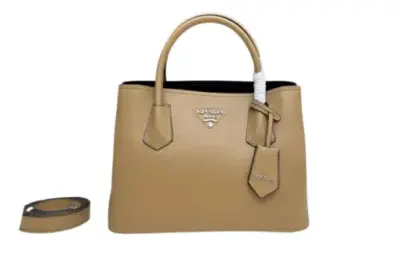 Prada Saffiano Cuir Medium Bag Taupe