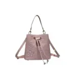 LV NéoNoé BB Bucket Bag Pink Embossed Monogram Cherry