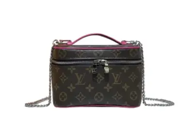 LV Nice Mini Vanity Bag Brown