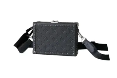 LV Clutch Box Monogram Eclipse Bag Black