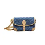 LV Diane Satchel Bag Monogram Denim Canvas