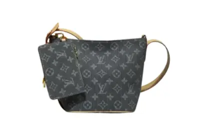 LV Denim Remix Hills Pochette Bag Gray