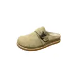 LV Slipper Easy Mule Slip On Shoe Beige Suede Calf Leather