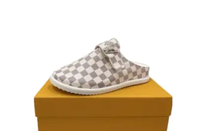 LV Slipper Easy Mule Beige And Brown