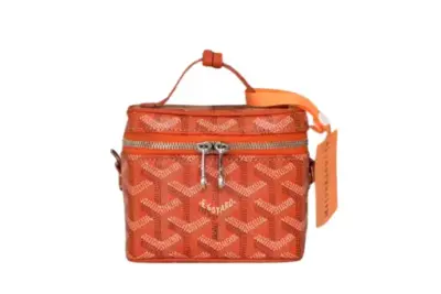 Goyard Muse Nano Vanity Bag Orange Goyardine Canvas