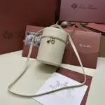 Loro Piana Pencil Case Bag White