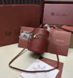 Loro Piana Pencil Case Bag Red