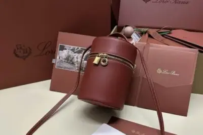 Loro Piana Pencil Case Bag Red