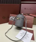 Loro Piana Pencil Case Bag Grey