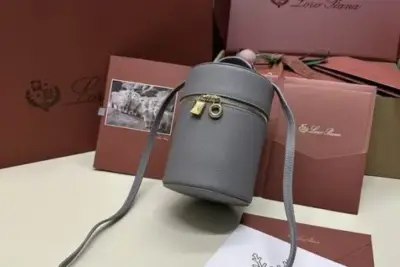 Loro Piana Pencil Case Bag Grey