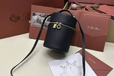 Loro Piana Pencil Case Bag Black