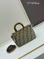 Fendi By The Way Boston FF Logo Mini Bag