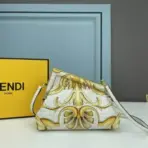 Fendi x Versace Gold White Leather - Image 2