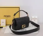 Fendi Baguette Bag Black - Image 3