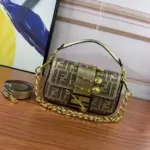 Fendi Bag Gold & Stone