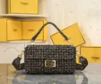 Fendi Baguette Bag Gold Brown