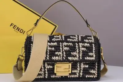 Fendi Baguette Bag Brown Beige