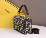 Fendi Baguette Bag Black Beige - Image 2