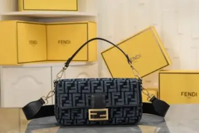 Fendi Baguette Bag Blue Black