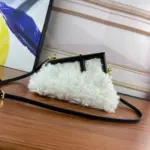Fendi Taske Hvid Uld Bag White