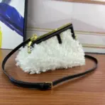 Fendi Taske Hvid Uld Bag White - Image 2