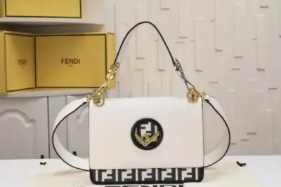 Fendi Bag White & Brown