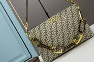 Fendi Bag Olive/ White