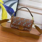 Fendi Bag Brown & White - Image 3