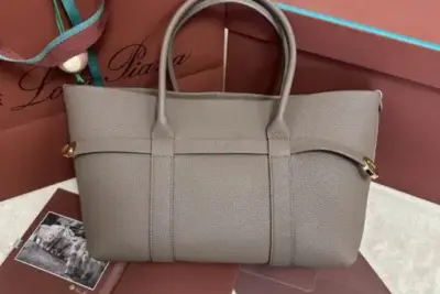 Loro Piana Ghiera Shopper Bag in Gentle Gray