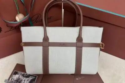 Loro Piana Ghiera Shopper Bag in Grey