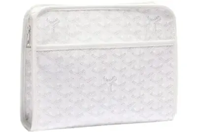 Goyard Jouvence Toiletry Bag MM White