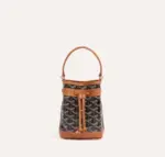 Goyard Petit Flot Mini Bucket Bag Black & Tan