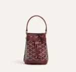 Goyard Petit Flot Mini Bucket Bag Burgundy