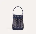 Goyard Petit Flot Mini Bucket Bag Navy Blue