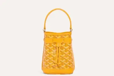 Goyard Petit Flot Mini Bucket Bag Yellow