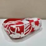 Prada Re-Edition 2006 Embroidered Drill Mini Bag in Red & White - Image 3