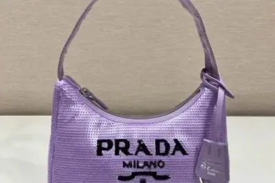Prada Re-Edition 2006 Embroidered Drill Mini Bag in Red & White (Copy)