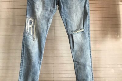 Amiri Jeans Fade White
