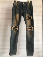 Amiri Jeans Fade Orange & Black