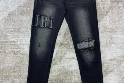 Amiri Distressed Black Skinny Jeans Fade Black