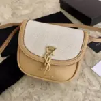 YSL Kaia Mini Bag Brown & White M1