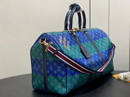 LV Keepall Bandouliere 50 Monogram Heritage Coated Canvas - Image 3