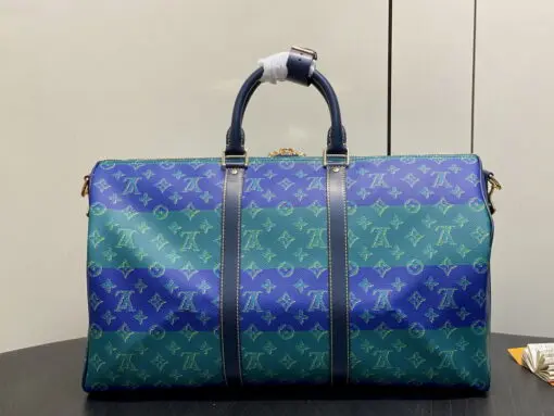 LV Keepall Bandouliere 50 Monogram Heritage Coated Canvas - Image 2
