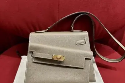 Hermès Kelly Danse Jumping Bag Grey
