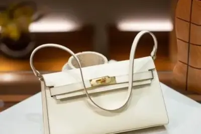 Hermes Kelly Elan Bag White