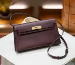 Hermes Kelly Elan Bag Burgundy