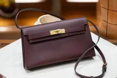 Hermes Kelly Elan Bag Burgundy