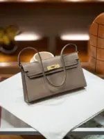 Hermes Kelly Elan Bag Dark Brown